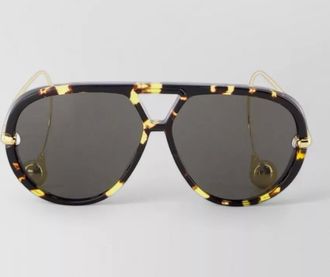 Bottega Veneta acetate geometric sunglasses