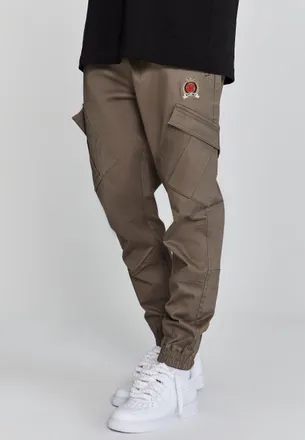 Siksilk Pantalones cargo marrones para hombre SikSilk XS