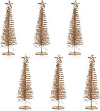 Zodax Treasure Mountain Set of 6 Ten-Inch Gold Tree Decorations at Nordstrom Rack