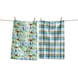 Tag Winterfest Multicolor Cotton Dishtowel Set of 2 for Christmas in Multicolored at Nordstrom