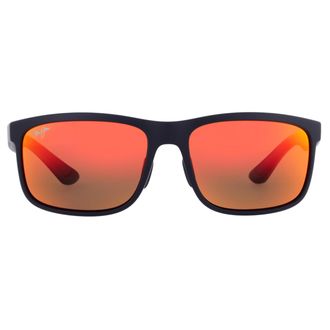Maui Jim Huelo Hawaii Lava Rectangular Unisex Sunglasses RM449-02 58