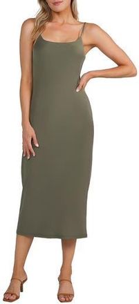 Matty M Brio Slip Dress in Olive at Nordstrom Rack, Size X-Large