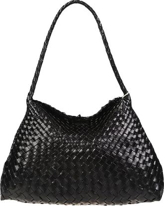 Dragon Diffusion Santa Maria Geweven Leren Tote - Dames - Schoudertassen - Zwart - ONE Size - Leer - Tassen