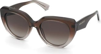 Nina Ricci SNR404 0ACZ Womens Sunglasses Brown Size 53