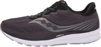Saucony Womens Ride 14 Running Shoe, Charcoal Black, 7.5 UK