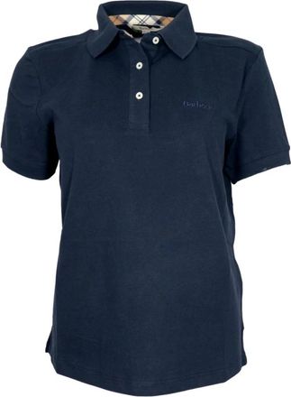 Barbour Navy Blue Bowford Polo Shirt - Dames - Polos - Blauw - S - Katoen - Tops