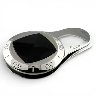 Cartier Silver Black Stainless Steel Money Clip (Pre-Owned)