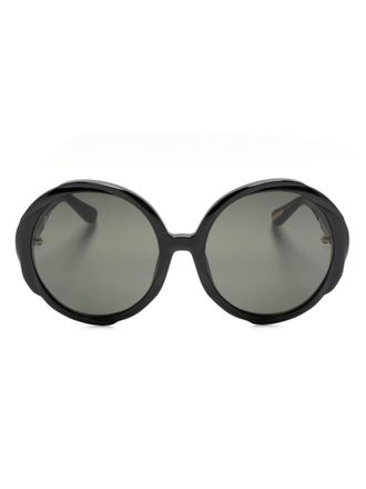 Linda Farrow Otavia oversize-frame sunglasses - women - Acetate - One Size - Black