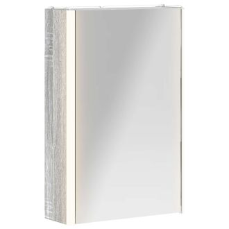 vidaXL Armario Con Espejo De Ba&ntilde;o Gris Sonoma 33 X 11,5 X 50 Cm Vidaxl