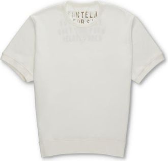 Fortela Ohio Brushed Jersey Short Sleeve Sweatshirt in Off White at Nordstrom, Size Xx-Large Eu