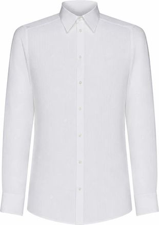 Dolce & Gabbana Overhemden - Heren - Zakelijke Overhemden - Wit - XL - Overhemden