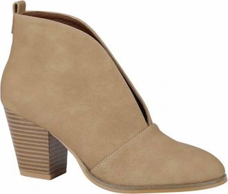 Kancan Womens Scootin Slip On Booties In Wheat