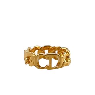Dior Gold Metal Band Ring (Pre-Owned)