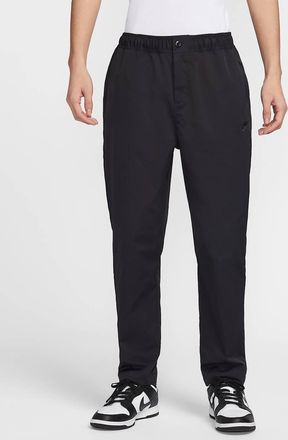 Nike Mens Club Woven Tapered Leg Pants In Black
