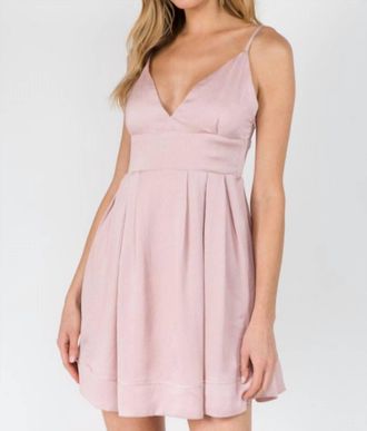 Fanco Flare Cocktail Mini Dress In Pink