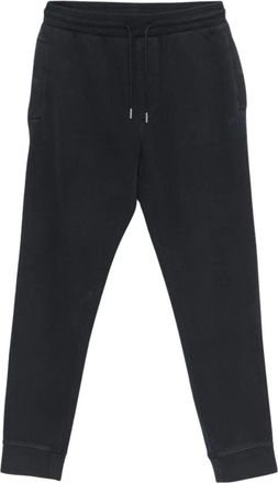 HUGO BOSS Broeken, Heren, Blauw, M, Katoen, Trainingsbroeken