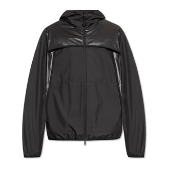 Moncler Heren, Jassen, Zwart, Maat: L Poliester