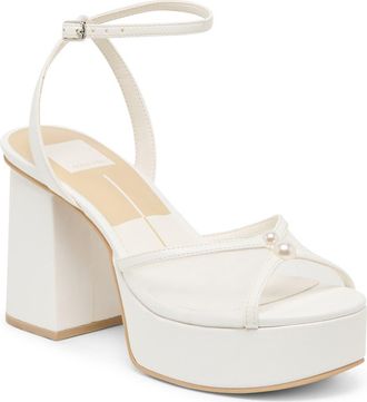Dolce Vita Betsey Sandal in White Mesh at Nordstrom Rack, Size 5.5