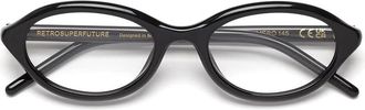 Retro Superfuture Black Numero 145 Acetate Glasses