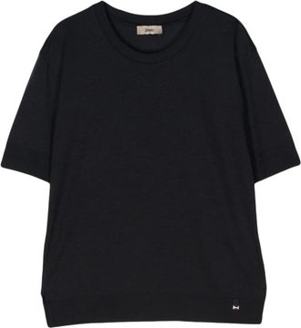 Herno Dames, Tops, Zwart, Maat: XS Jersey