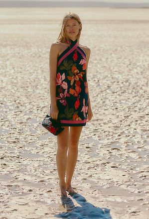 Hutch Satin Halter Mini Dress