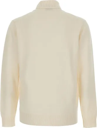KANGRA Wool and Cashmere Turtleneck Sweater - White