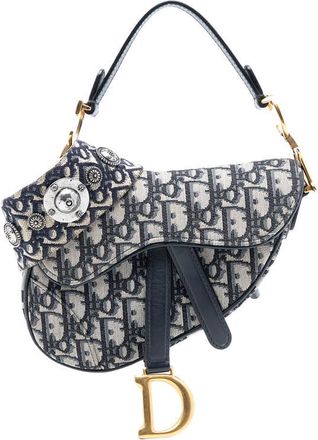 Dior Pre-owned Dior Micro Oblique Canvas Saddle Bag Ladies 05-RU-1109