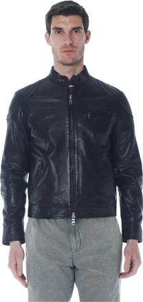The Jack Leathers Giubbino motociclista in pelle - Heren - Leren en Su&egrave;de Jassen - Zwart - M - Leer - Jassen