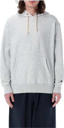 Champion Grijze Crewneck Sweatshirt met Geribbelde Manchetten - Heren - Hoodies - Grijs - XL - Hoodies & sweatvesten