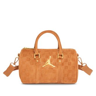 Nike Jordan Suede Monogram Mini Duffel (3L) in Brown | MA9209-X6X