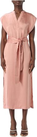 Twinset Midi Jurk - Dames - Casual kleedjes - Roze - XL - Kleedjes