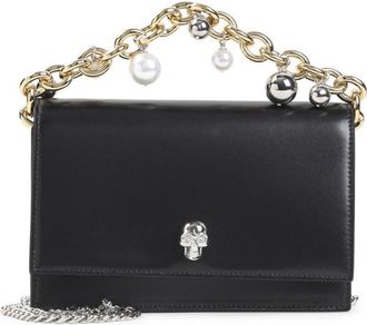 Alexander McQueen Black Skull Mini Crossbody Bag