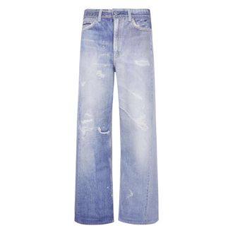 Our Legacy Jeans, Dames, Blauw, XS, Katoen, Full Cut Jeans