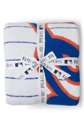 Barefoot Dreams CozyChic New York Mets Throw Blanket in Mets Multi at Nordstrom