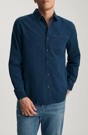 Mavi Denim Button-Up Shirt in Indigo at Nordstrom, Size Xx-Large