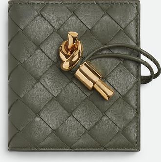 Bottega Veneta Andiamo Flap Card Case - Green - Woman - 100% Calfskin