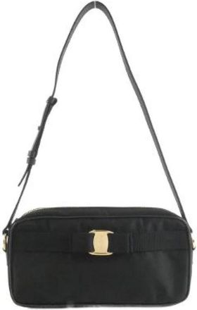 Ferragamo Pre-owned Nylon Shoulder Bag - Dames - Vintage Schoudertas - Zwart - ONE Size - Nylon - Vintage