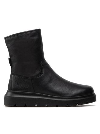 Ecco Nouvelle 216243-01001 Boots WomensBlack Leather Waterproof HTAT514