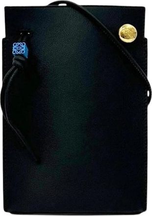 Loewe Pre-owned Pochette Schoudertas - Dames - Vintage Schoudertas - Zwart - ONE Size - Leer - Vintage