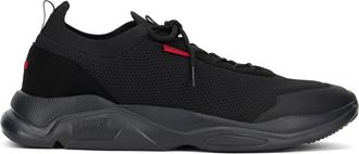 HUGO BOSS Lage sneaker Leon - Heren - Sneakers - Zwart - 43 EU - Polyester - Schoenen