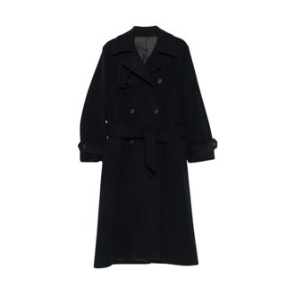 Paul Smith Double-Breasted Coat - Dames - Mantels - Blauw - Maat: 3XS Wol