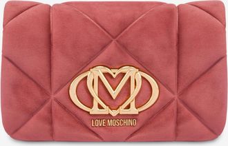 Love Moschino Borsa a tracolla in tessuto soft trapuntato - Rosa