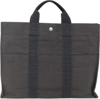 Herm&egrave;s Pre-owned Tote Bags, female, Gray, Size: ONE SIZE Pre-owned Fourre-tout herline