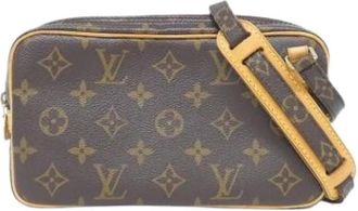 Louis Vuitton Pre-owned Cross Body Bags, female, Brown, Size: ONE SIZE Pre-owned Canvas Cross Body Bag