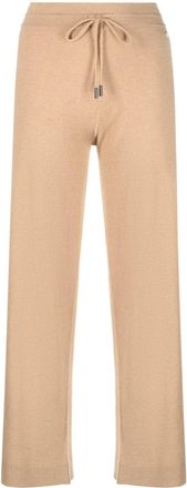 Woolrich straight-leg track pants - women - Polyamide/Cashmere/Wool/Viscose - L - Brown