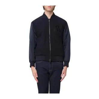 A|X Armani Exchange Bomber Jacket Contrast Sleeves