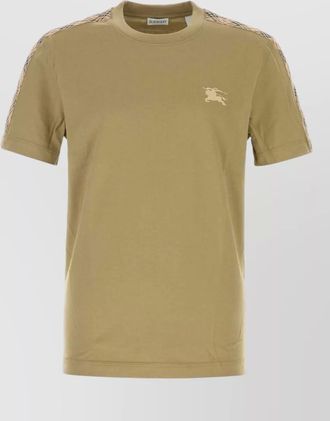 Burberry cotton t shirt short sleeves crew neck