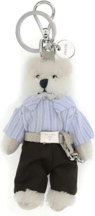 Prada Teddybeer Sleutelhanger - Heren - Sleutelhangers & Tashangers - Veelkleurig - ONE Size - Leer - Accessoires