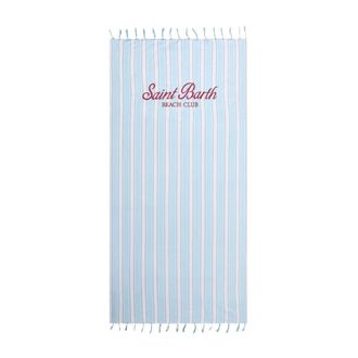 Saint Barth Home, Heren, Blauw, ONE Size, Katoen, Foutas Light Strandlaken