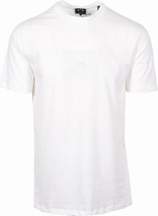 A|X Armani Exchange Mens ARMANI EXCHANGE T-SHIRT OFF WHITE - Cream - Size: 44